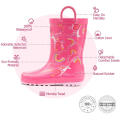 2020 New Fashion Natural Rubber Logo Rain Boots Rain Boots Keep Warm Rain Boots Women for Kids